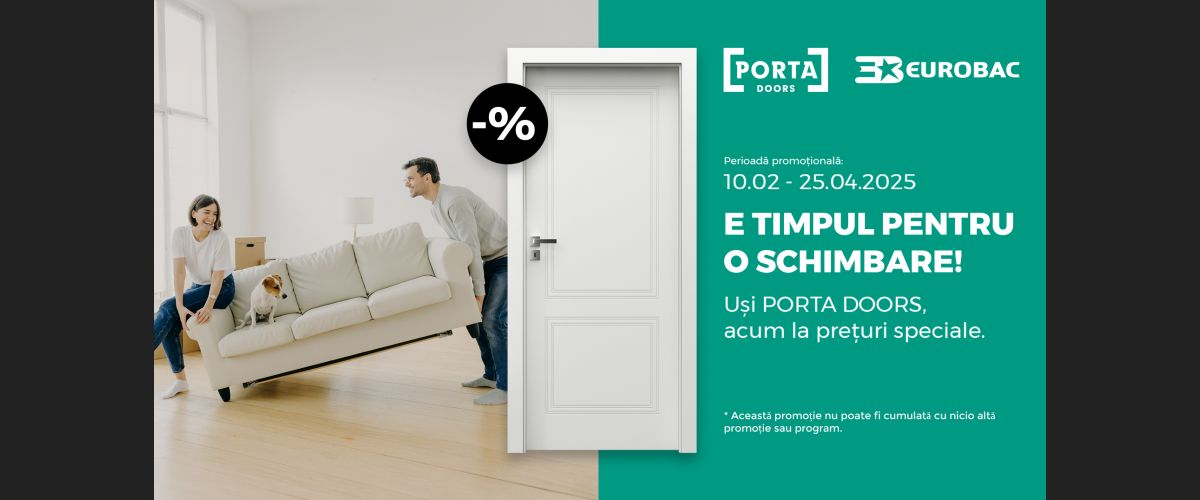 Promoția de primăvară la ușile PORTA DOORS!