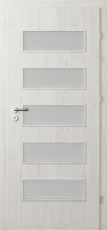 PORTA FIT_G5_Okleina Portasynchro3d_Sosna Norweska_Osc. PS_Klamka Accent_Srebrny