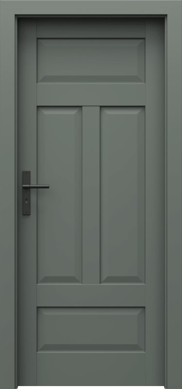 PORTA HARMONY_B0_Okleina Portadecor Oliwka_Osc. PSE_klamka Lungo Czarny_rewers